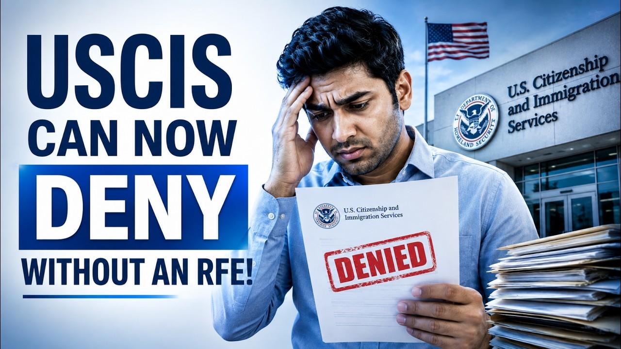 🚨 USCIS Cracks Down! Applications Can Be Denied Without an RFE | 11.3M Case Backlog Crisis