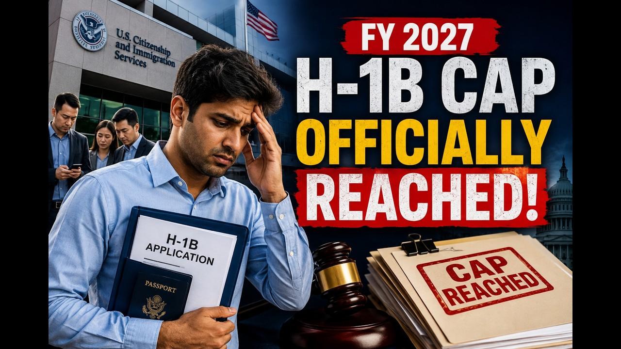 ⚠️ Breaking Immigration News: H-1B Cap FULL, Green Card Changes & TPS Relief!