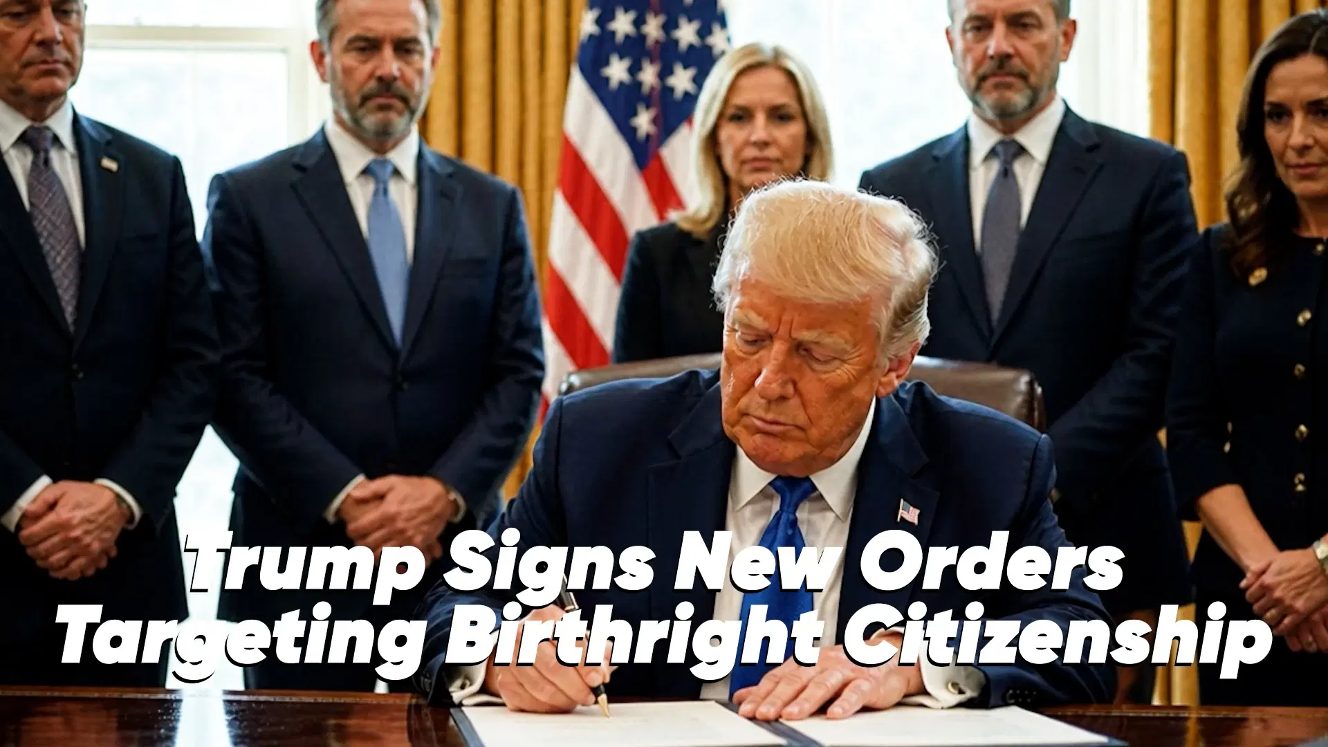 Trump Signs New Orders Targeting Birthright Citizenship