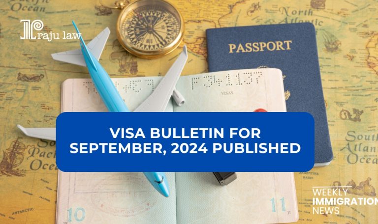 Visa Bulletin For September, 2024 Published Most categories see no movements