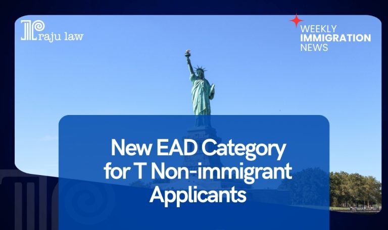 New EAD Category for T Nonimmigrant Applicants