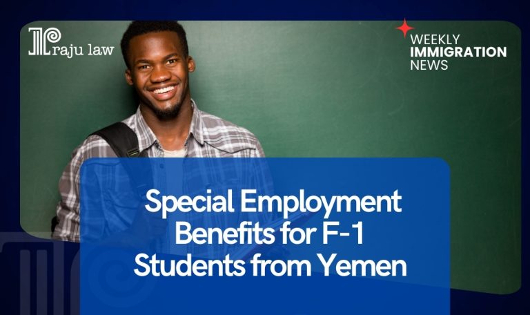 Special Employment Benefits for F-1 Students from Yemen