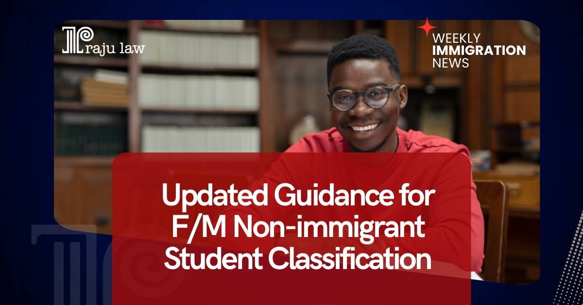 Updated Guidance for FM Nonimmigrant Student Classification