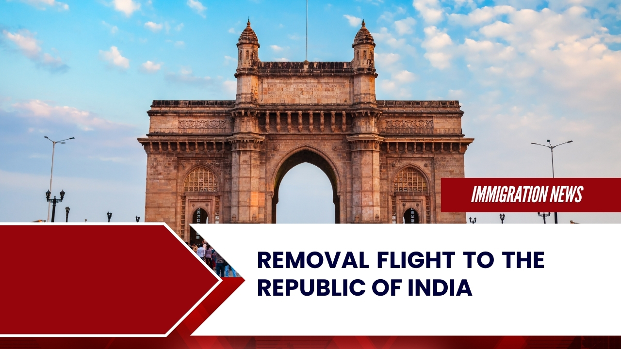 Removal Flight to the Republic of India