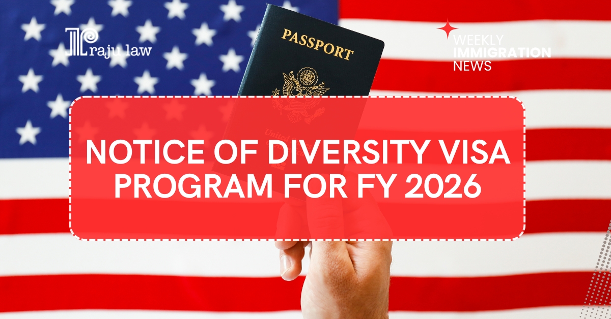 Notice of Diversity Visa Program for FY 2026