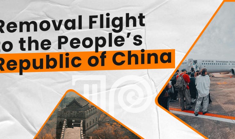 Removal Flight to the People’s Republic of China