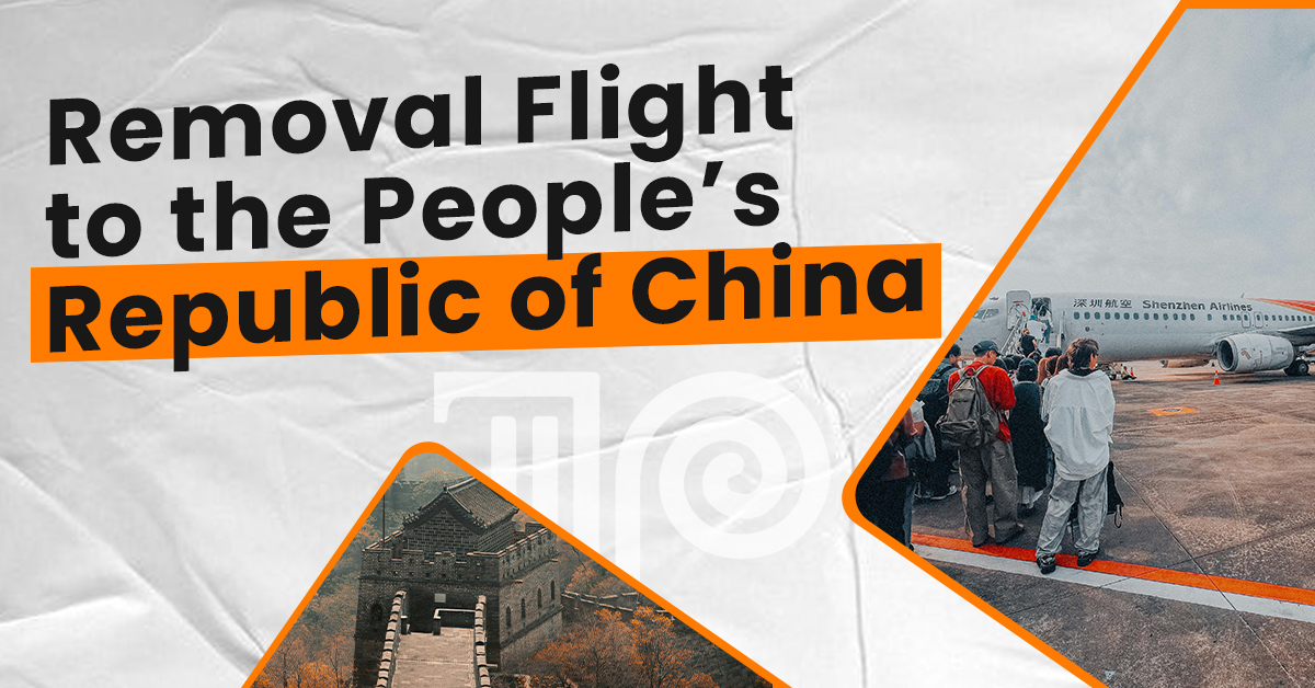 Removal Flight to the People’s Republic of China