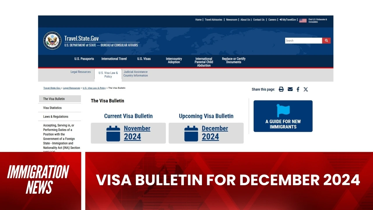 Visa Bulletin for December 2024