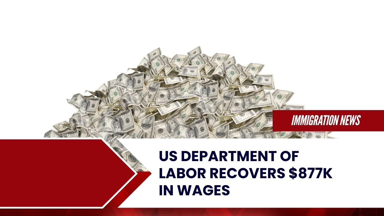 US Department of Labor recovers $877K in wages