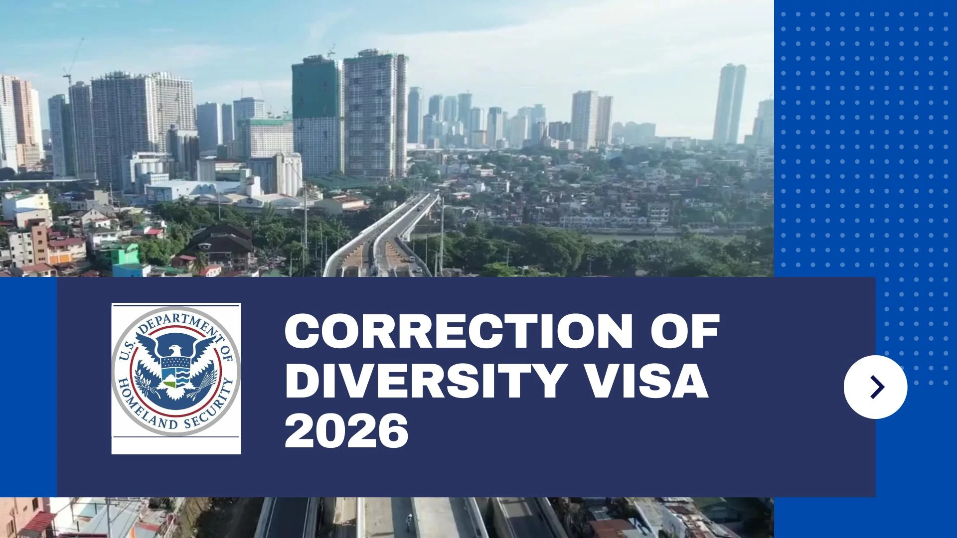 Correction of Diversity Visa 2026 