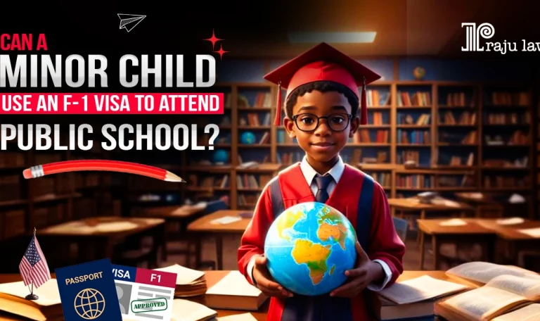 Can a Minor child use an F1 visa to attend public school?