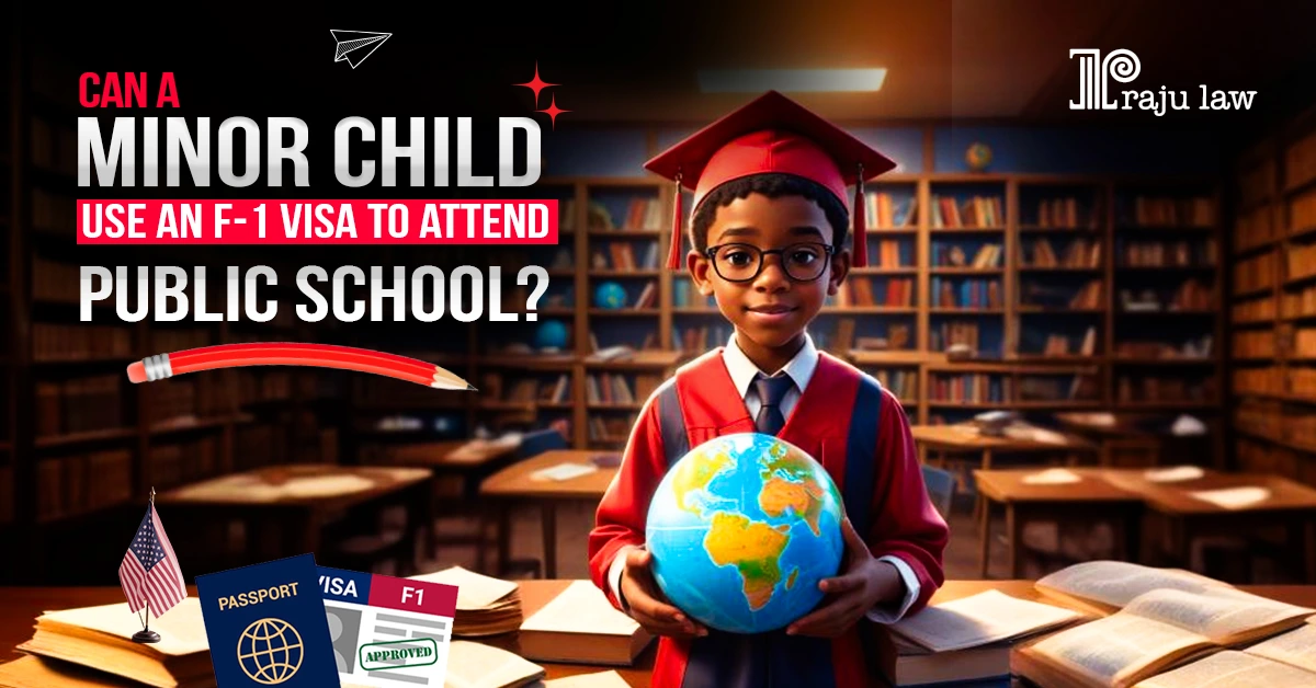 Can a Minor child use an F1 visa to attend public school?