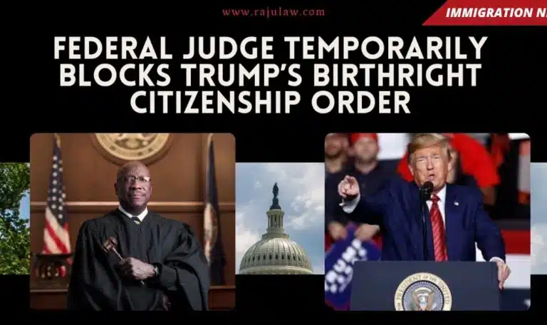 Federal Judge Temporarily Blocks Trump’s Birthright Citizenship Order