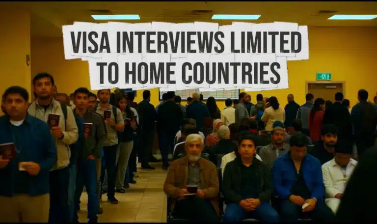 Visa Interviews Limited to Home Countries