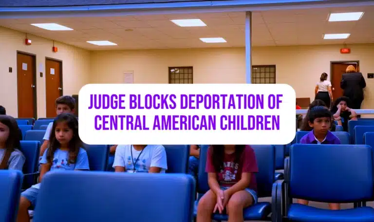 Judge Blocks Deportation of Central American Children