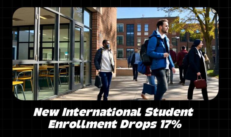 New International Student Enrollment Drops 17 Percent