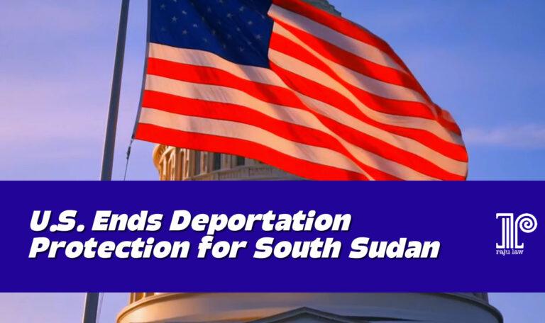 US Ends Deportation Protection for South Sudan