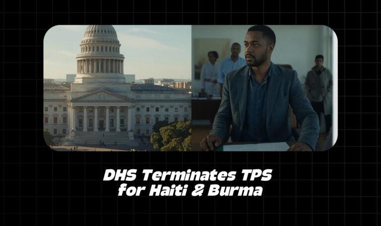 DHS Terminates TPS for Haiti and Burma