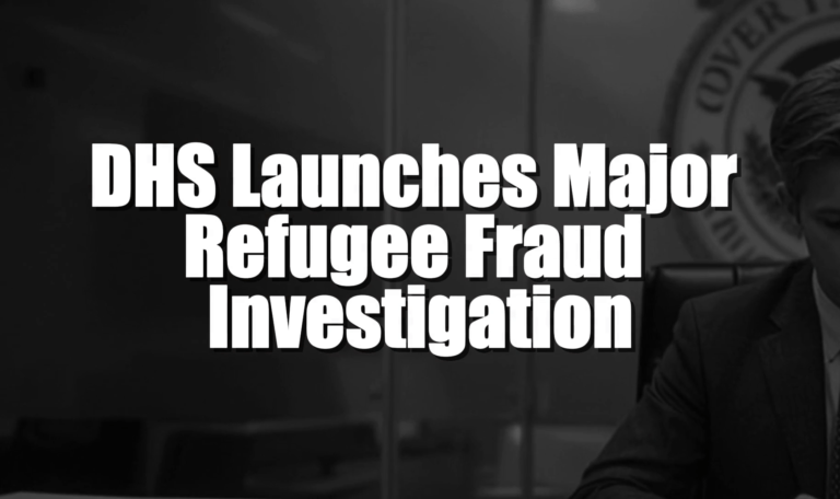 DHS Launches Major Refugee Fraud Investigation