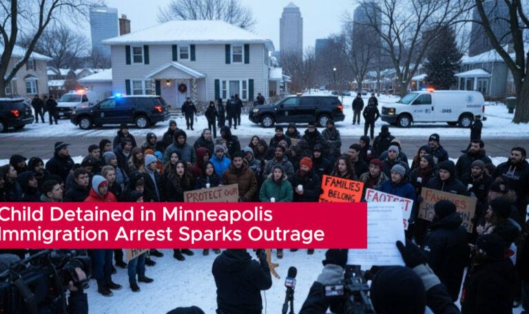 Child Detained in Minneapolis Immigration Arrest Sparks Outrage