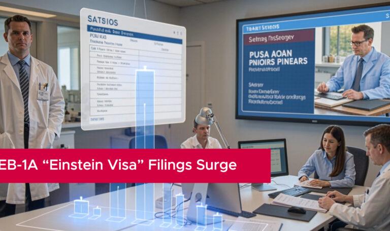 EB-1A “Einstein Visa” Filings Triple as Skilled Workers Bypass H-1B Gridlock