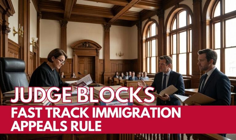 Judge Blocks Fast Track Immigration Appeals Rule