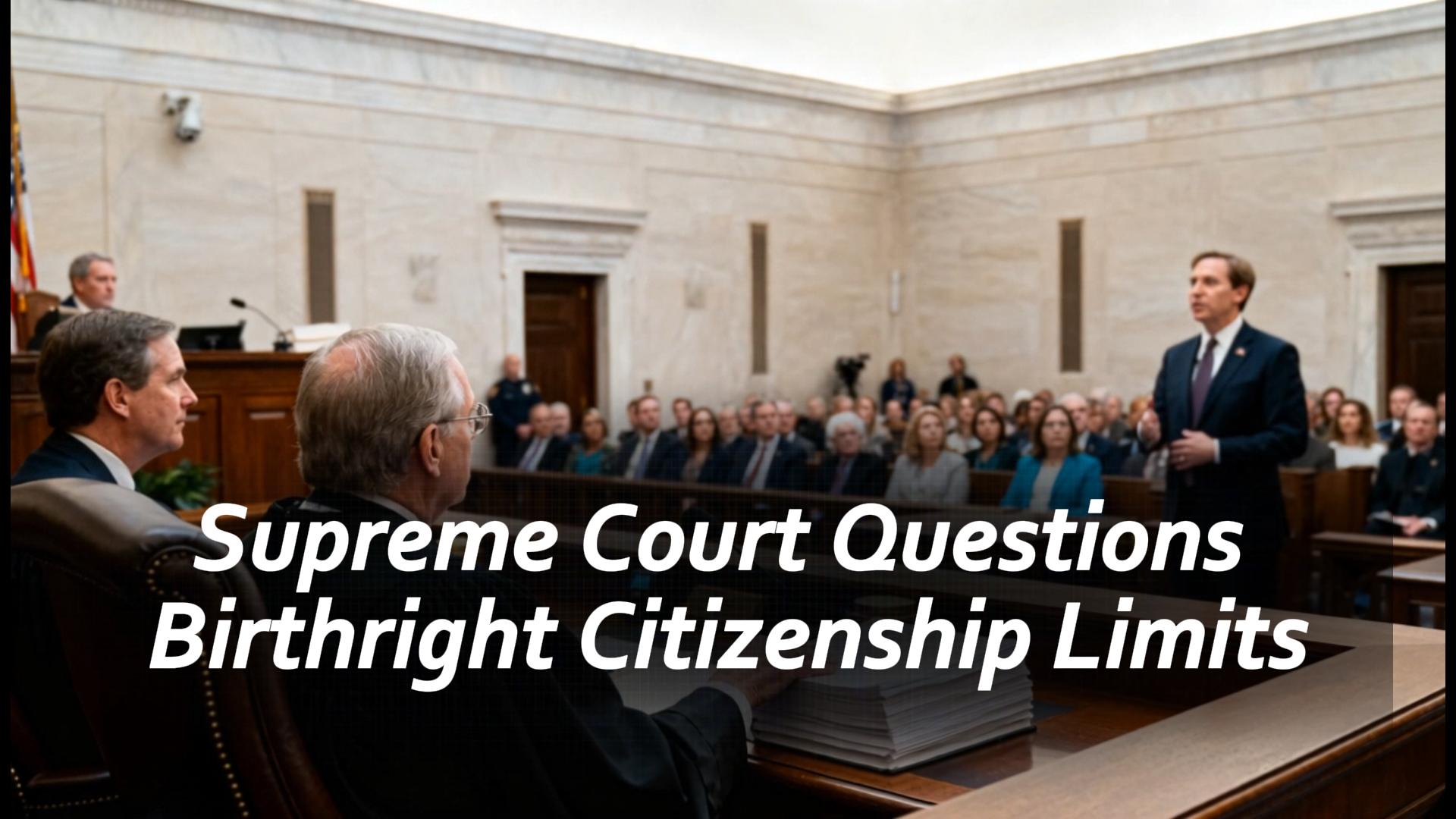 Supreme Court Questions Birthright Citizenship Limits